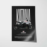 Katana Motorcycle Poster