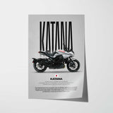Katana Motorcycle Poster