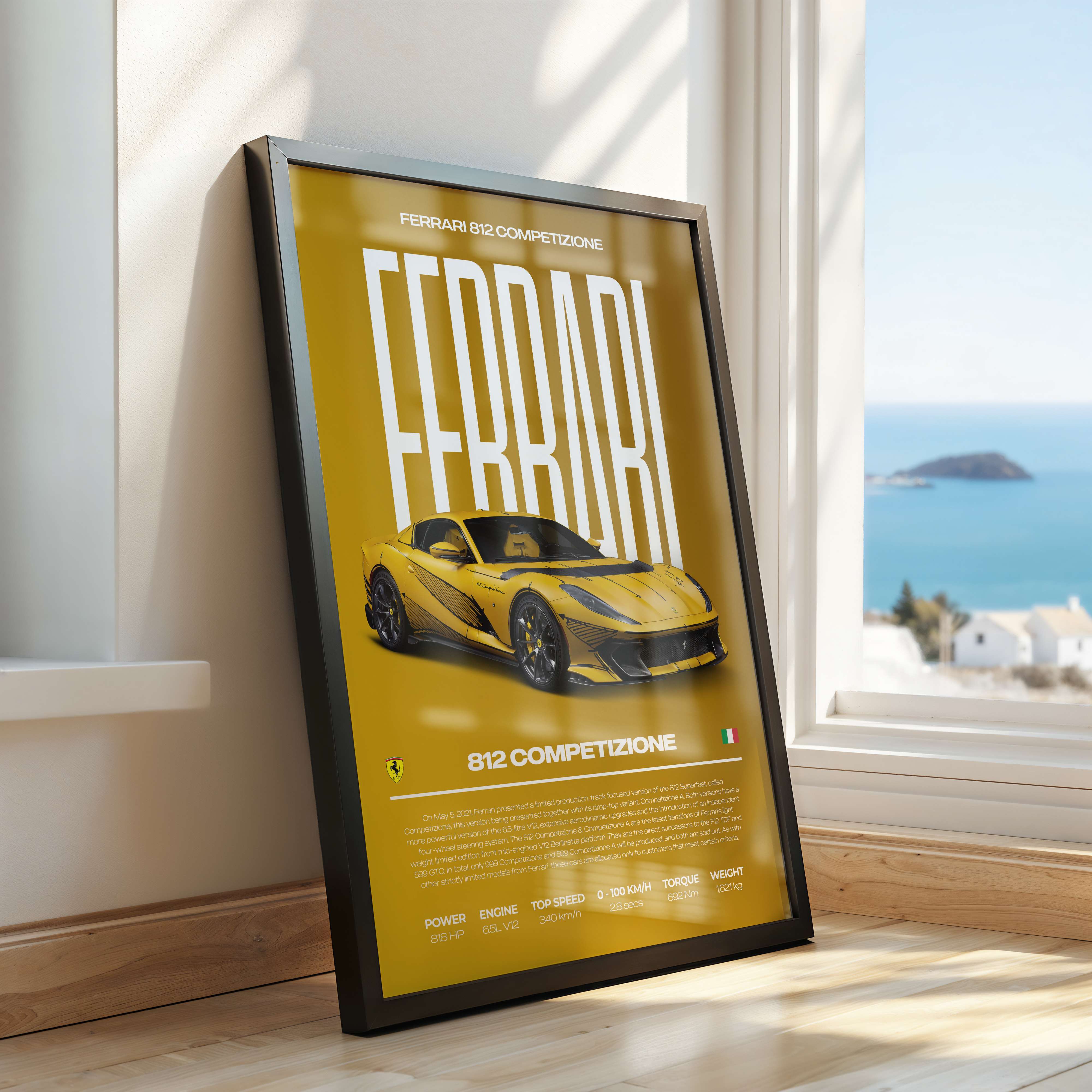 Ferrari 812 Competizione Poster