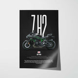 Z H2 Motorcycle Poster