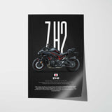 Z H2 Motorcycle Poster