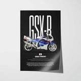1992 GSX-R600 Motorcycle Poster