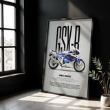 1992 GSX-R600 Motorcycle Poster