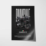 2020-2024 Panigale V2 Motorcycle Poster