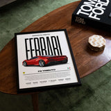 Ferrari F8 Tributo Poster