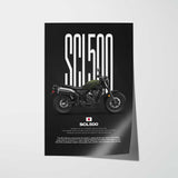 SCL500 Motorcycle Poster