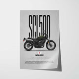 SCL500 Motorcycle Poster