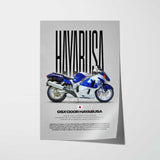 1999-2007 GSX1300R Hayabusa Motorcycle Poster