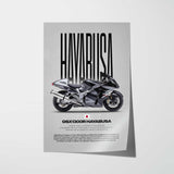 1999-2007 GSX1300R Hayabusa Motorcycle Poster