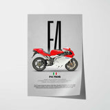 2000 F4 750 S Motorcycle Poster