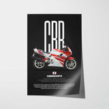 1991 CBR600F2 Motorcycle Poster
