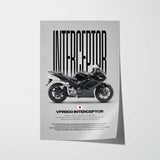 2009 VFR800 Interceptor Motorcycle Poster