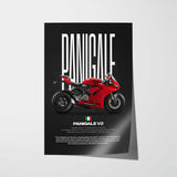 2020-2024 Panigale V2 Motorcycle Poster