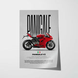 2020-2024 Panigale V2 Motorcycle Poster