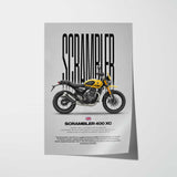 Scrambler 400 XC Motorcycle Poster