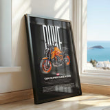 1390 Super Duke R EVO Motorcycle Poster