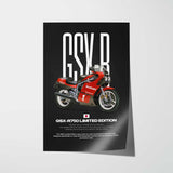 1986 GSX-R750 Limited Edition Motorcycle Poster