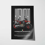 Hypermotard 698 Mono RVE Motorcycle Poster