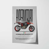 Hypermotard 698 Mono RVE Motorcycle Poster