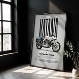 1981 GSX1100S Katana Motorcycle Poster