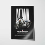 1981 GSX1100S Katana Motorcycle Poster