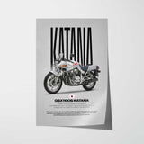 1981 GSX1100S Katana Motorcycle Poster