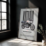 1991 GSX250S Katana Motorcycle Poster