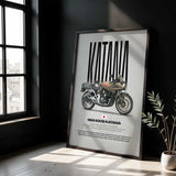 1992 GSX400S Katana Motorcycle Poster
