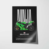 2006 Ninja ZX-6RR Motorcycle Poster