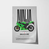2006 Ninja ZX-6RR Motorcycle Poster
