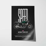 Speed Twin 900 Motorcycle Poster