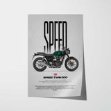 Speed Twin 900 Motorcycle Poster