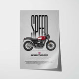 Speed Twin 900 Motorcycle Poster