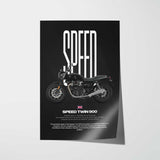 Speed Twin 900 Motorcycle Poster