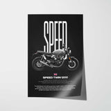 2025 Speed Twin 1200 Motorcycle Poster