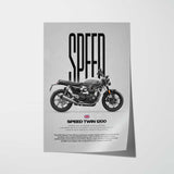 2025 Speed Twin 1200 Motorcycle Poster