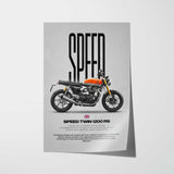 2025 Speed Twin 1200 RS Motorcycle Poster