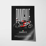 2020-2024 Panigale V2 Motorcycle Poster