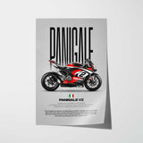 2020-2024 Panigale V2 Motorcycle Poster