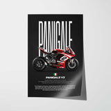 2020-2024 Panigale V2 Motorcycle Poster