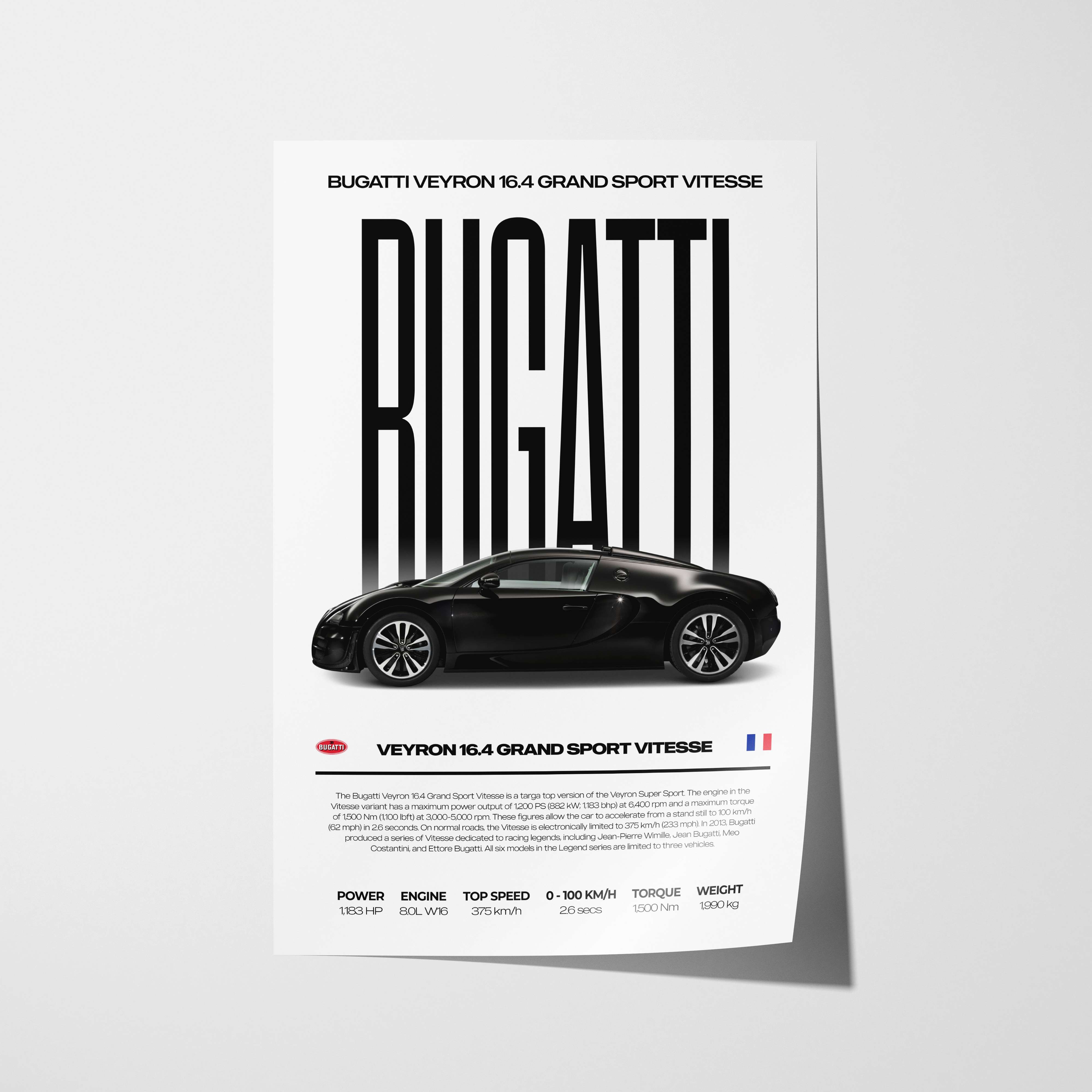 Bugatti Veyron Poster