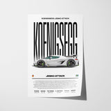 Koenigsegg Jesko Attack Poster