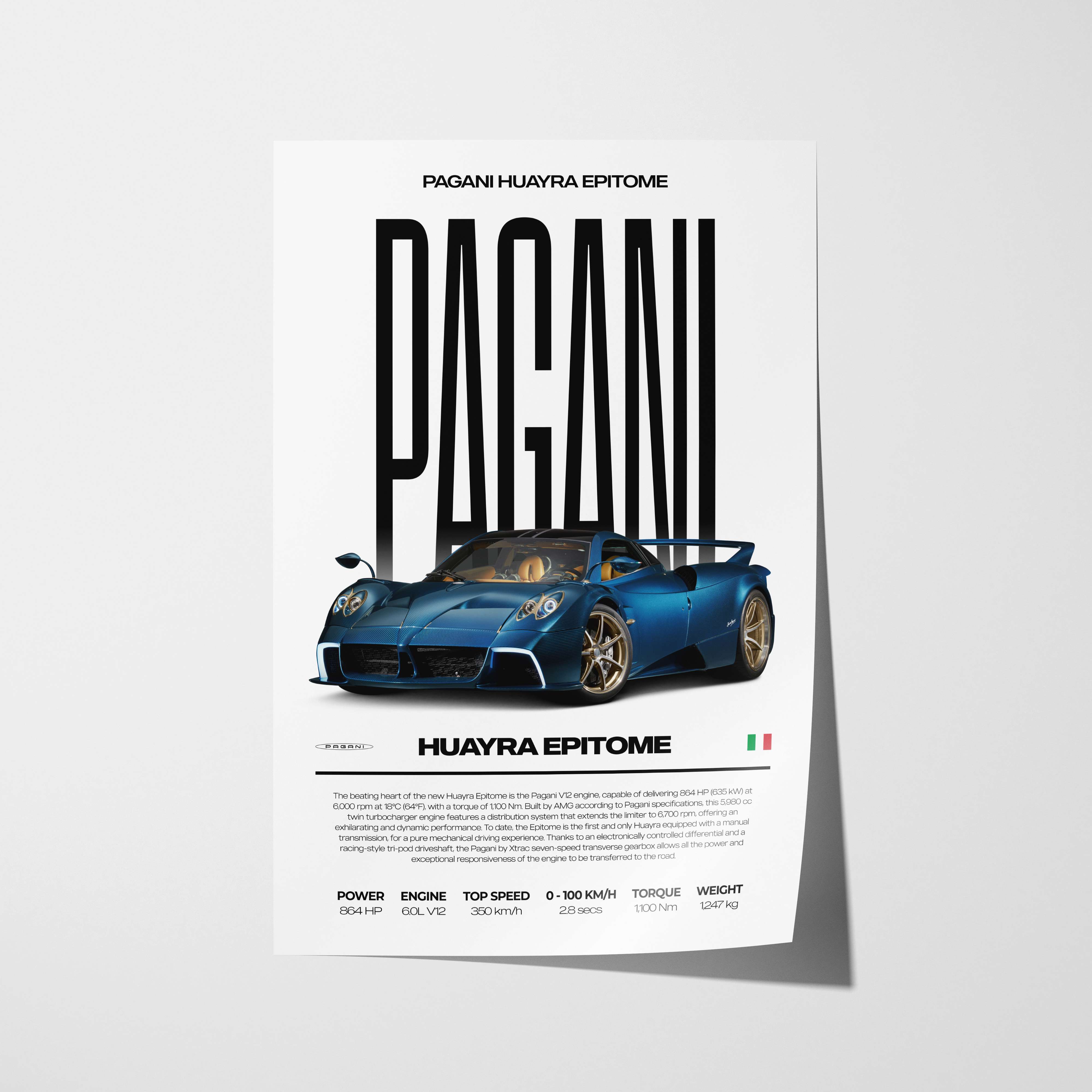 Pagani Huayra Epitome Poster