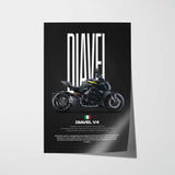 2025 Diavel V4 Motorcycle Poster