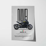 2025 Diavel V4 Motorcycle Poster