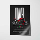 2023 Diavel V4 Motorcycle Poster
