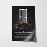 FTR x RSD Super Hooligan Motorcycle Poster