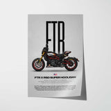 FTR x RSD Super Hooligan Motorcycle Poster
