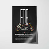 FTR x RSD Super Hooligan Motorcycle Poster