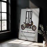 FTR x RSD Super Hooligan Motorcycle Poster